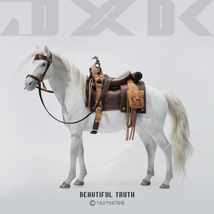 西部大镖客1/6仿真马模型动物战马摆件兵人坐骑骏马高级手办装饰