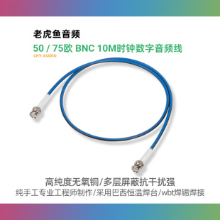 10M时钟线数字同轴音频信号线 BNC 75欧 老虎鱼 专业发烧HIFI