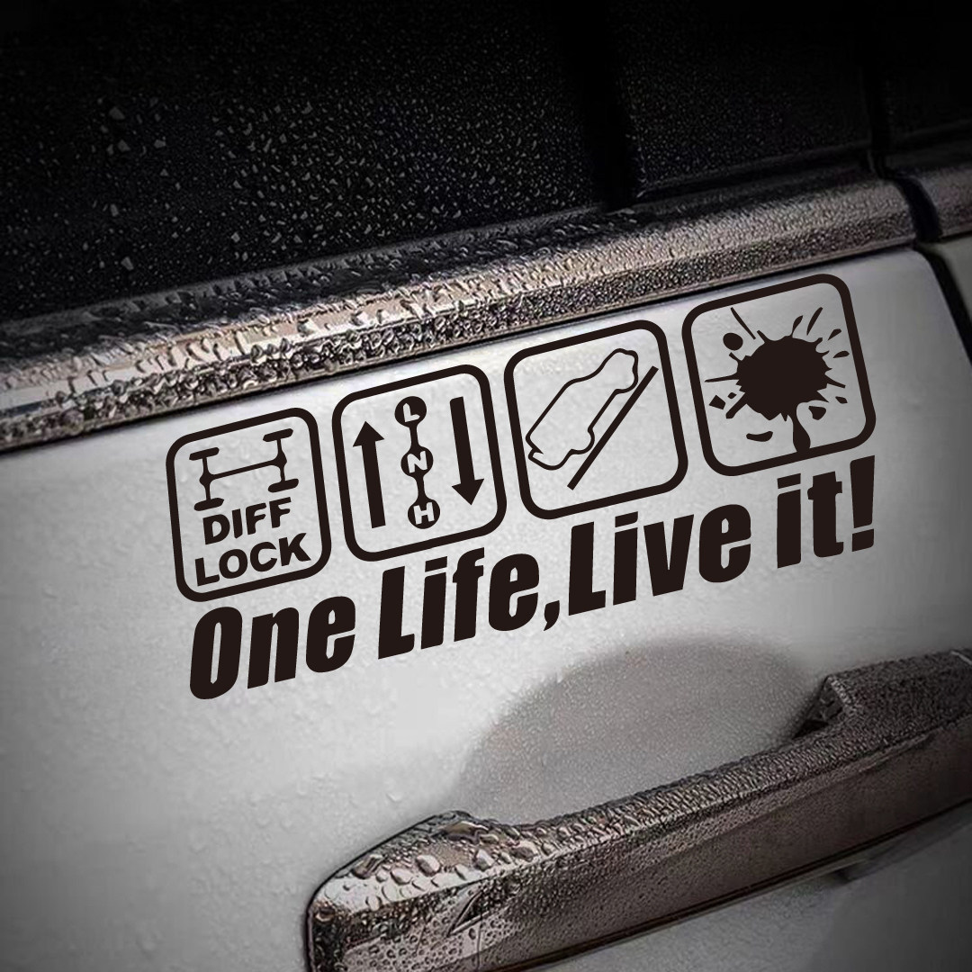 JDM连环图贴纸4X4越野穿