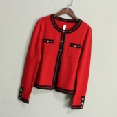 不褪不换 莼羊毛针织开衫 圆领长袖 瑕疵捡漏 春秋女装 休闲上衣