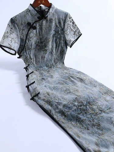 Летнее ципао, легкое ретро платье, 2025 года, светлый стиль