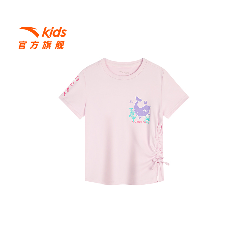 安踏儿童速干防晒短袖T恤衫