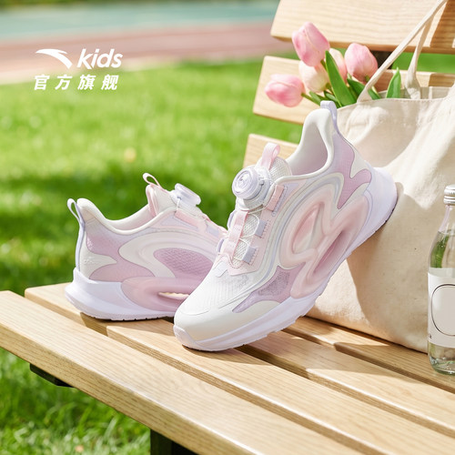 安踏儿童逐月女大童运动跑鞋