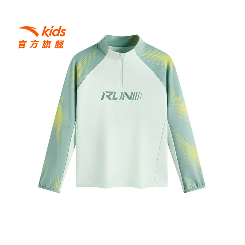 安踏儿童男大童针织长袖衫2025夏季新款透气舒适中大童速干长T恤,童装/婴儿装/亲子装,T恤,淘宝优惠券,粉丝福利购,淘宝优惠卷