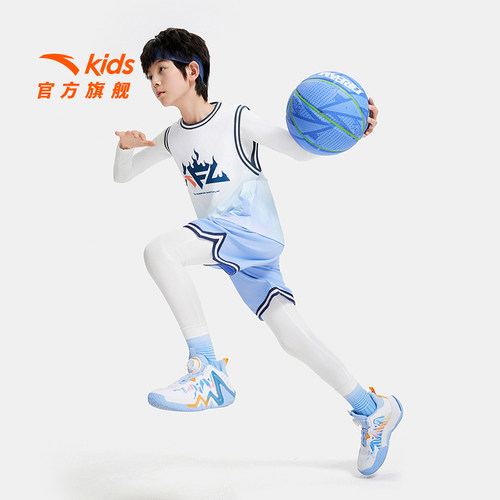 安踏儿童男大童篮球比赛套