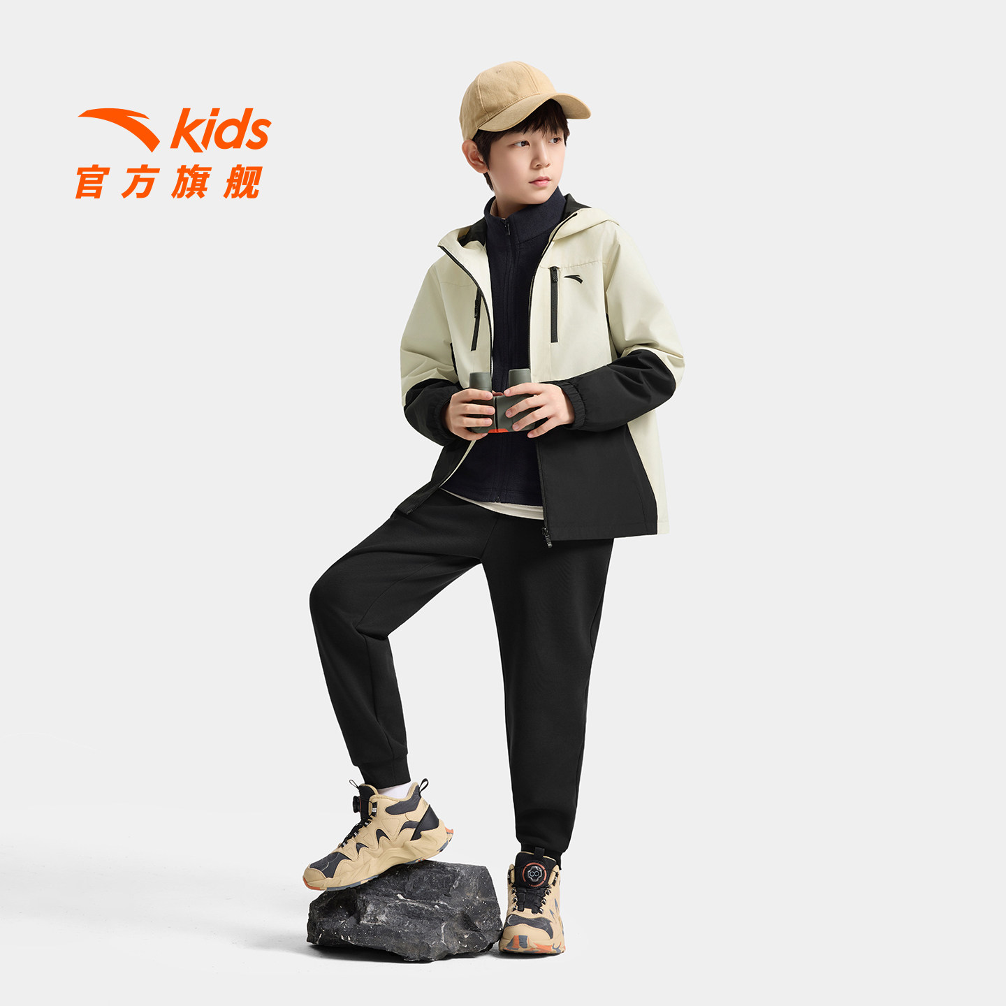 安踏儿童套装男孩秋冬新款加厚保暖外套2025新款户外防水两件套潮,童装/婴儿装/亲子装,套装,淘宝优惠券,粉丝福利购,淘宝优惠卷
