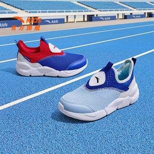 轻便舒适运动鞋 小童一脚蹬宝宝跑鞋 子2026春夏新款 安踏儿童男童鞋