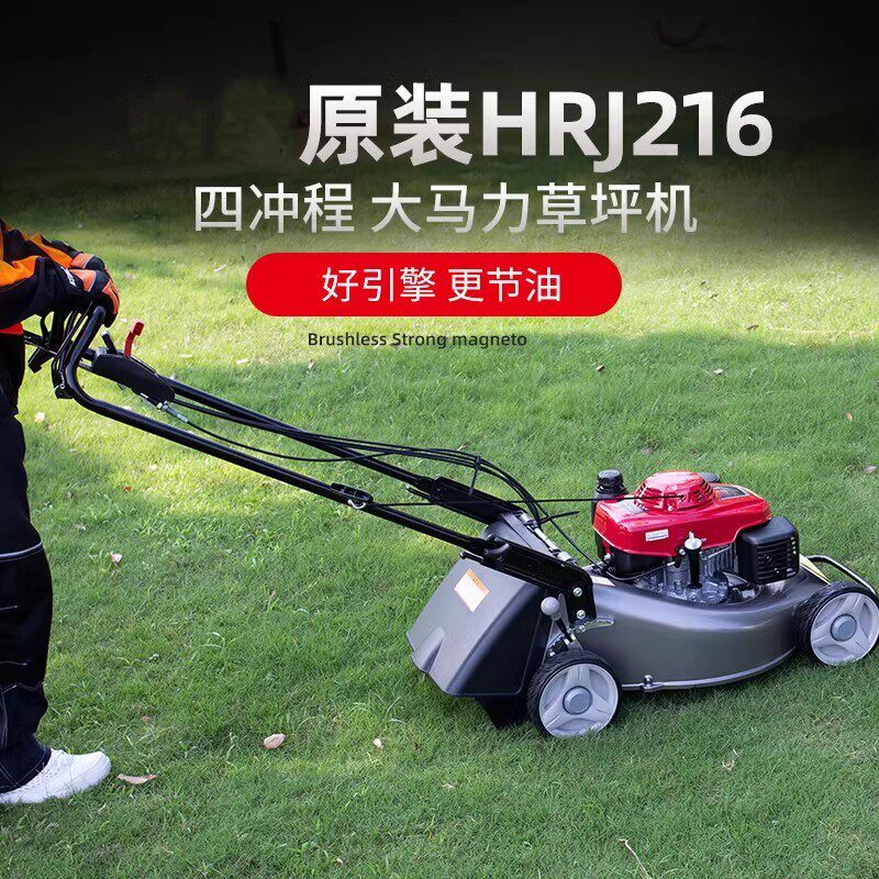 进口HRJ216草坪机整机三档自走HRJ216四冲程发动机割草修剪机