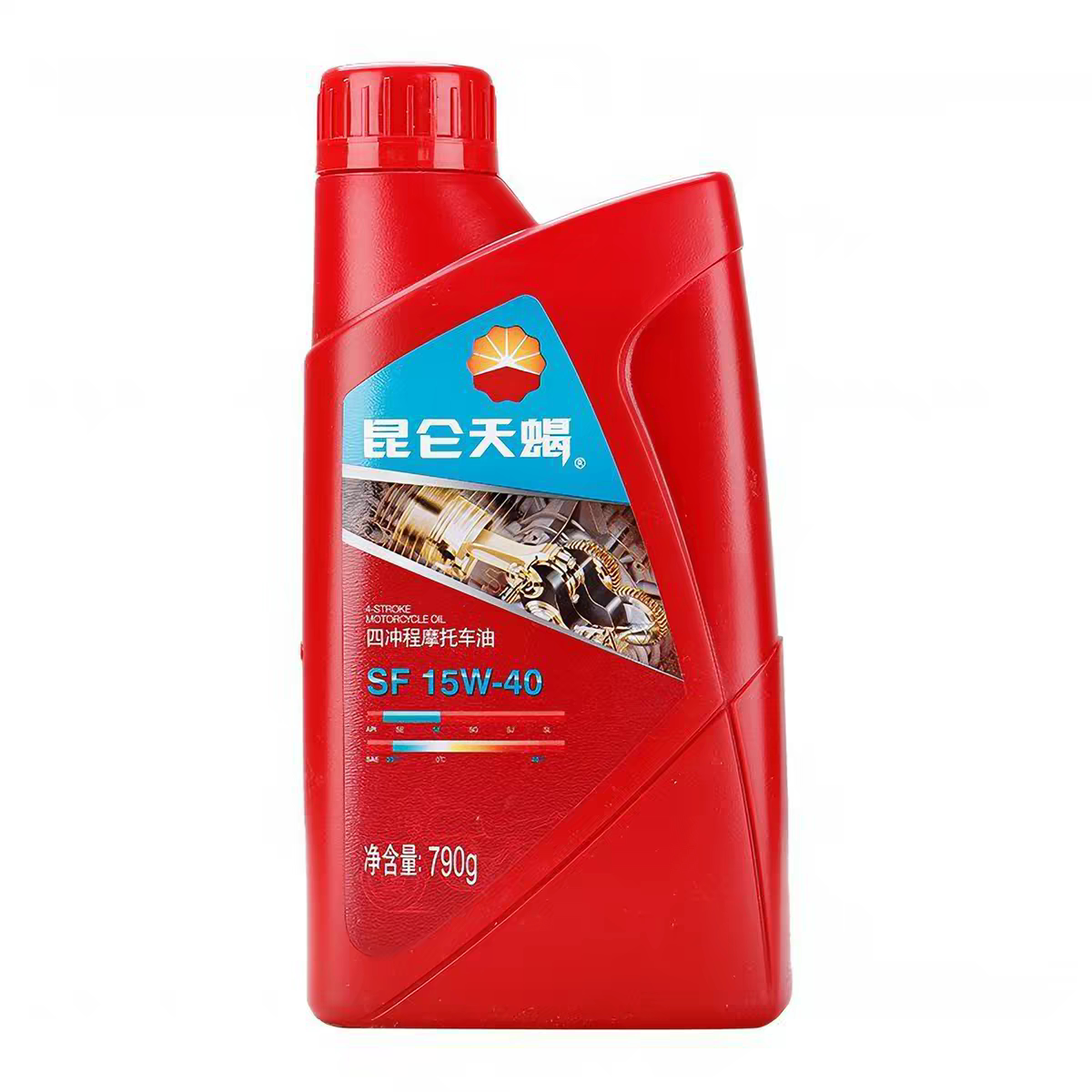 昆仑天蝎 SF 级别摩托车机油四冲程四季通用润滑油踏板车弯梁车图片