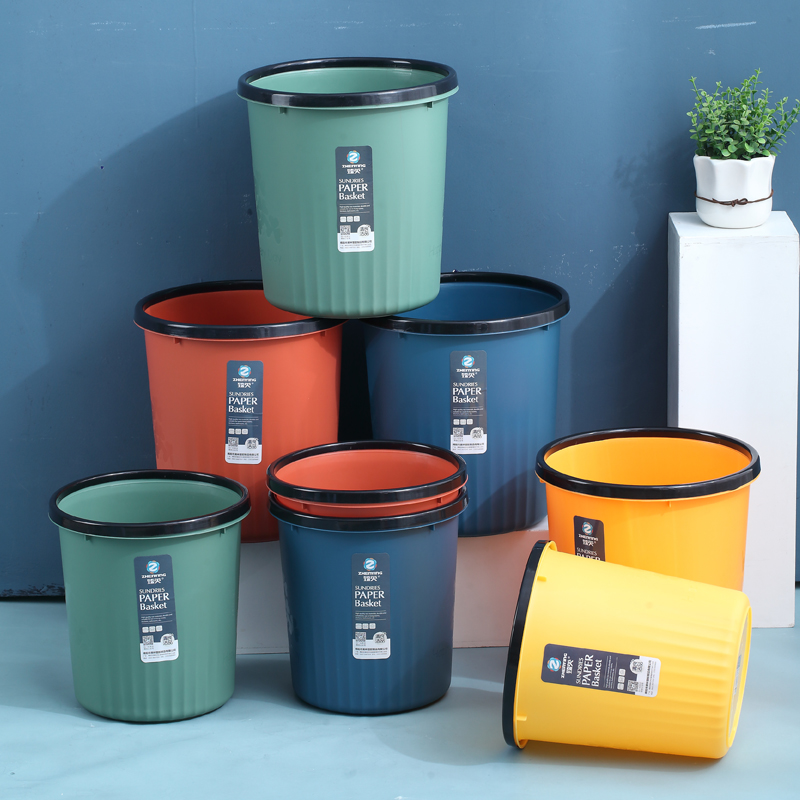 欧式创意桌面大号垃圾桶家用客厅卧室厨房卫生间厕所可爱塑料无盖