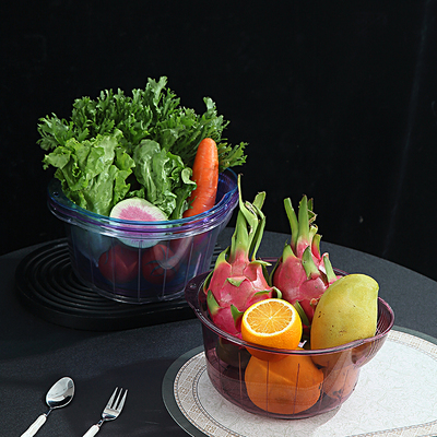 透明加大号筲箕塑料簸箕厨房家用洗菜篮沥水筐网篮滤水洗淘米筛盆