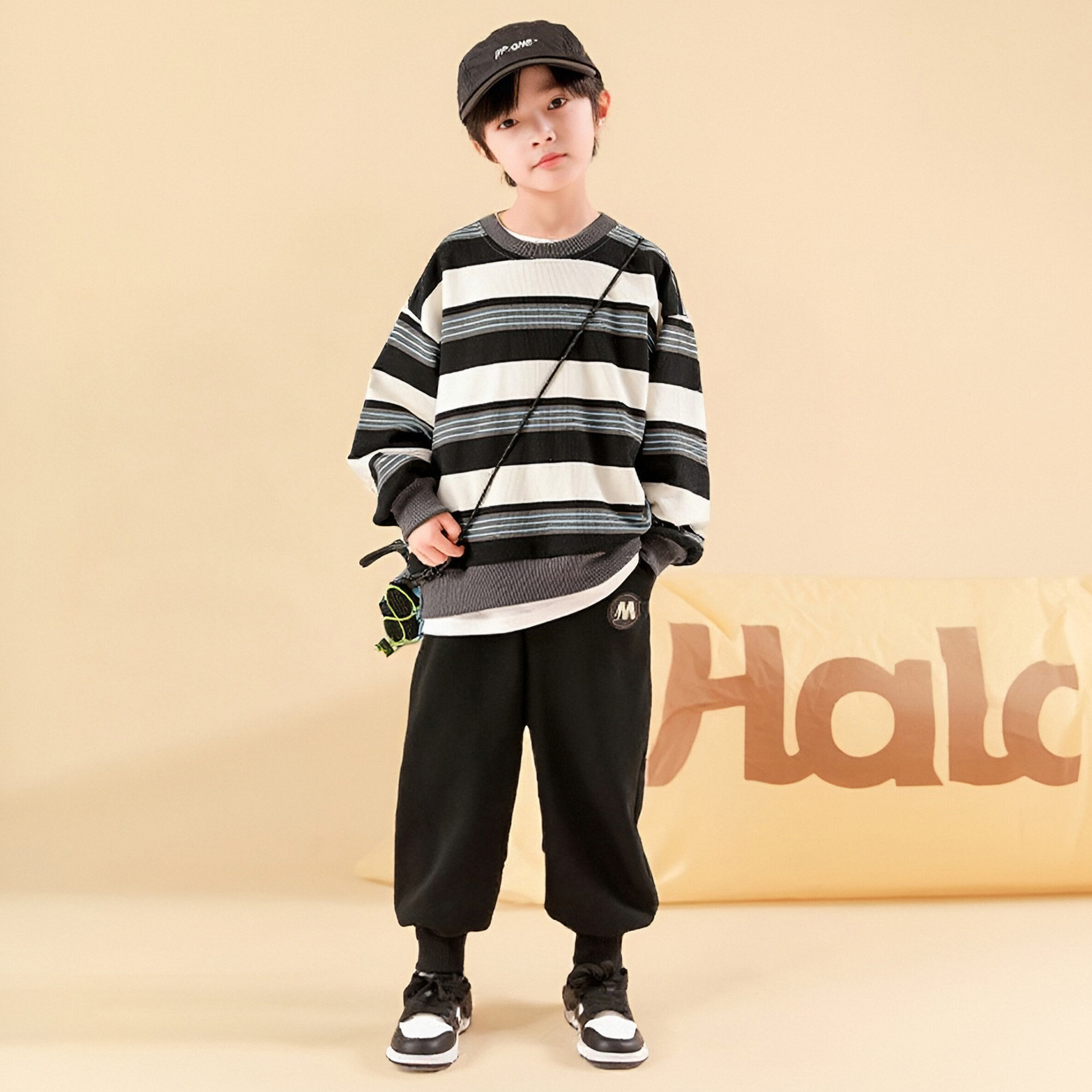 米西果儿童套装男童春秋款2025新款男孩秋季运动衣服洋气时髦童装,童装/婴儿装/亲子装,套装,淘宝优惠券,粉丝福利购,淘宝优惠卷