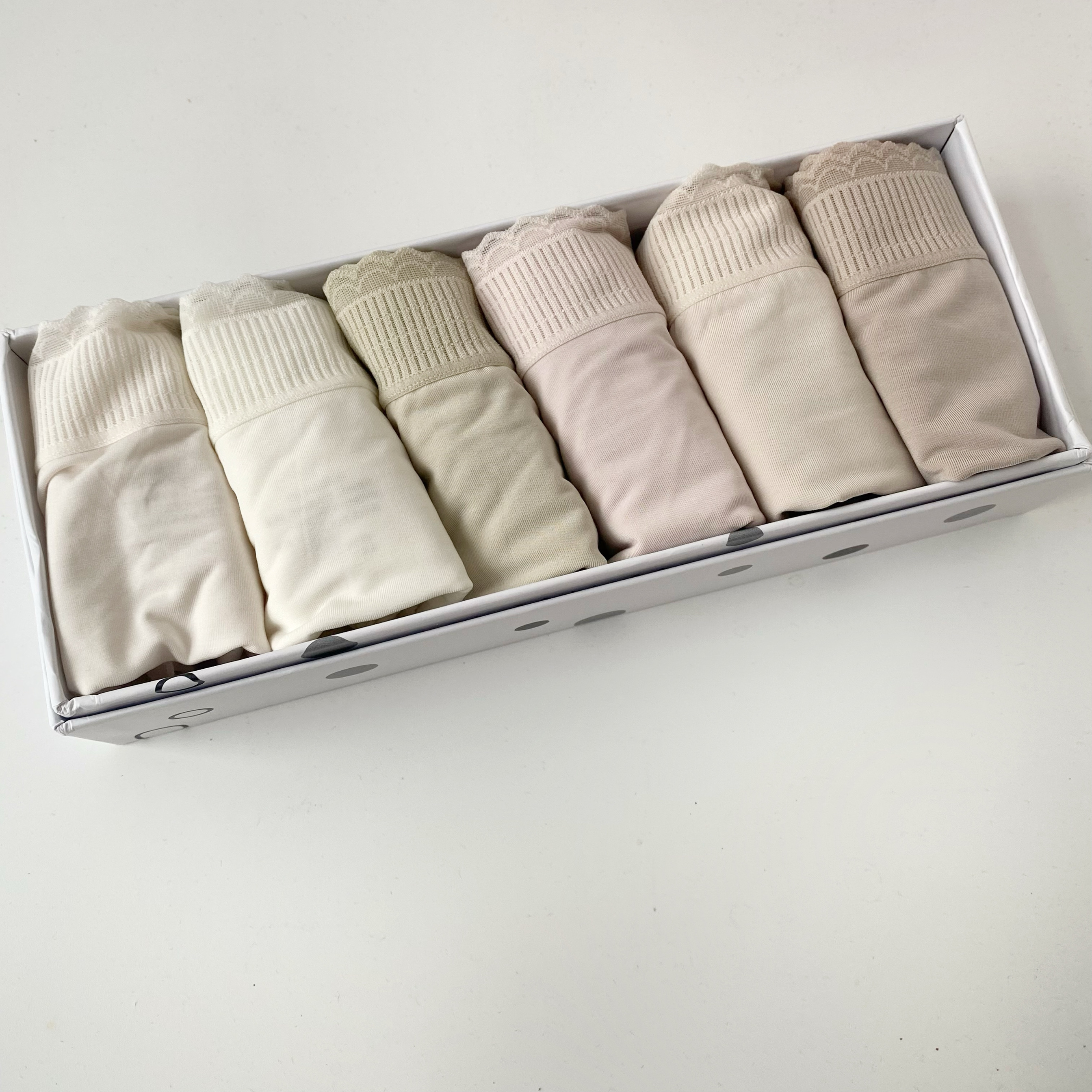 2024年100s奥地利兰精莫代尔棉六条装超舒服柔软透气中腰女士内裤