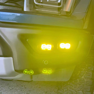 适用于22 美规雾灯前保险杠LED日行灯包角灯配件 24年猛禽F150改装