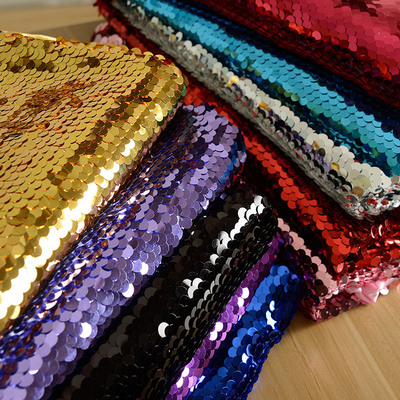 特密9mm亮片布料色丁底布加厚不透舞台背景布装饰演出服服装面料