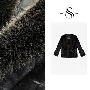 NIMOSHI【高定】冬季新款欧式高奢时尚重工拼接气质短外套D0310