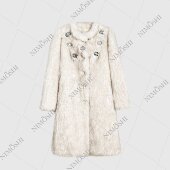 外套 轻奢秋冬时尚 气质重工钉珠长款 L5026