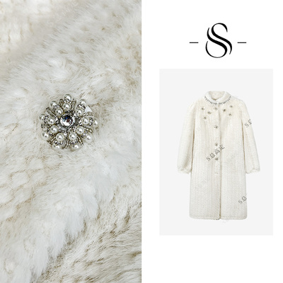 NIMOSHI【高定】冬季新款法式百搭时尚减龄设计气质保暖外套D0280