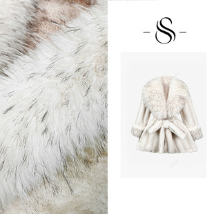 NIMOSHI【高定】冬季新款时尚简约ins风拼接设计气质短外套D0336