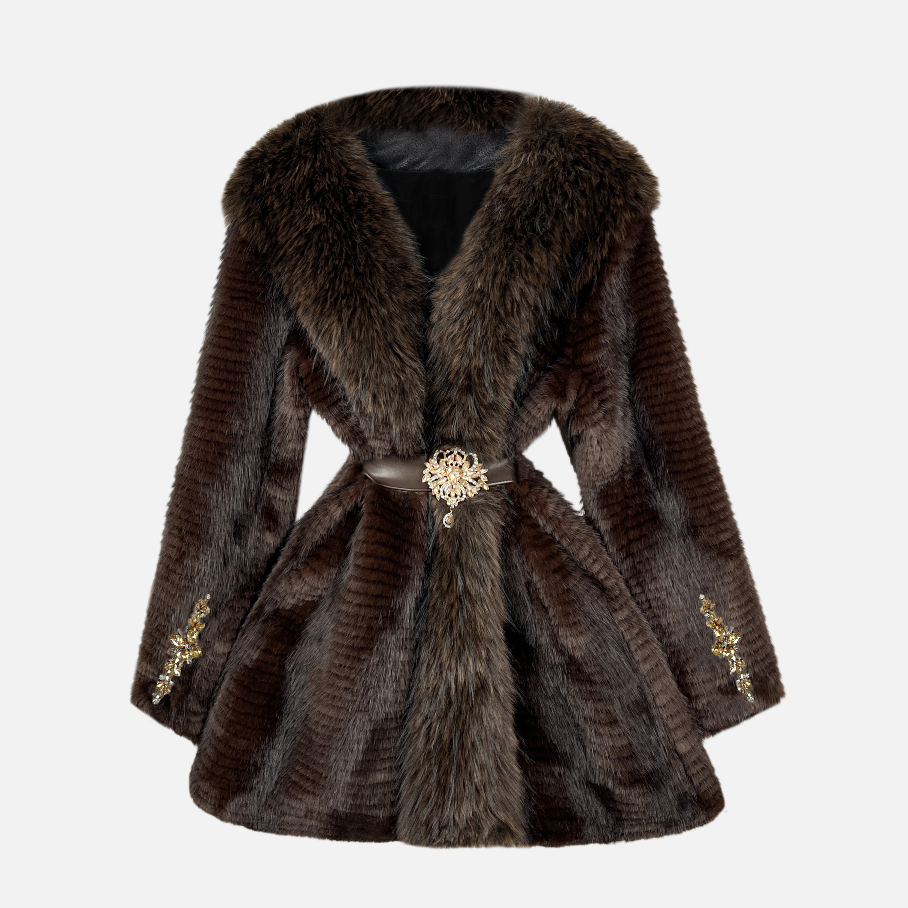 高定冬季外套女新款加厚保暖大衣