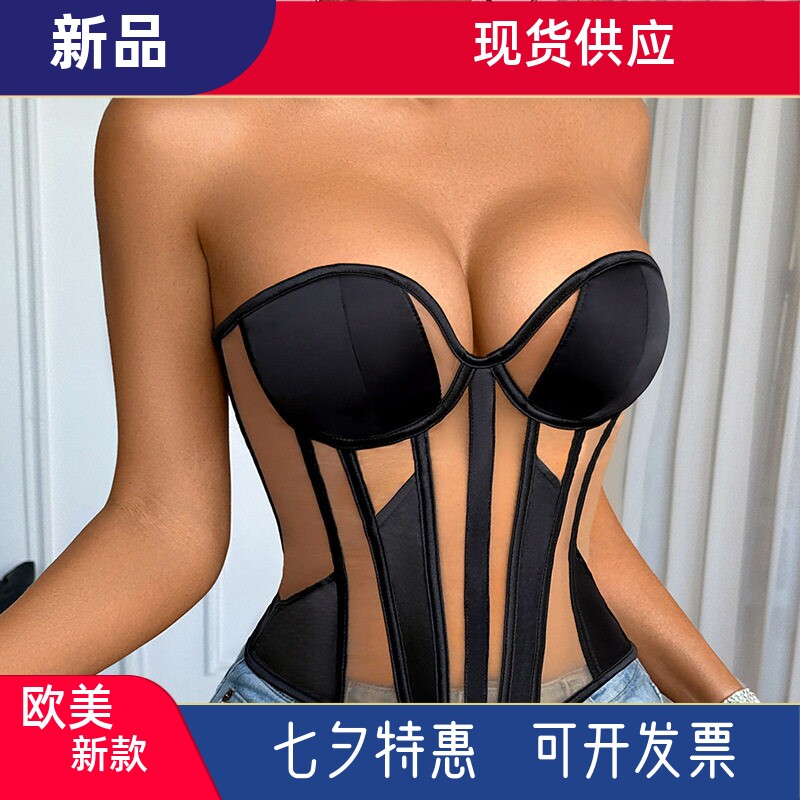 透视情趣紧身胸衣鱼骨塑身衣