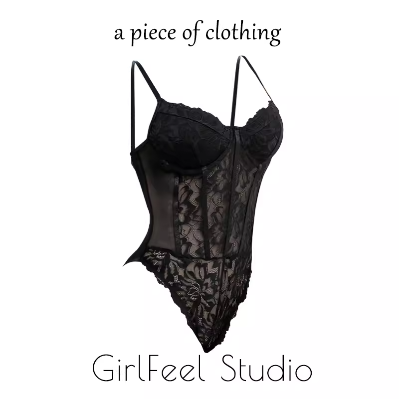 蕾丝花边修身显瘦旅拍露背连体衣