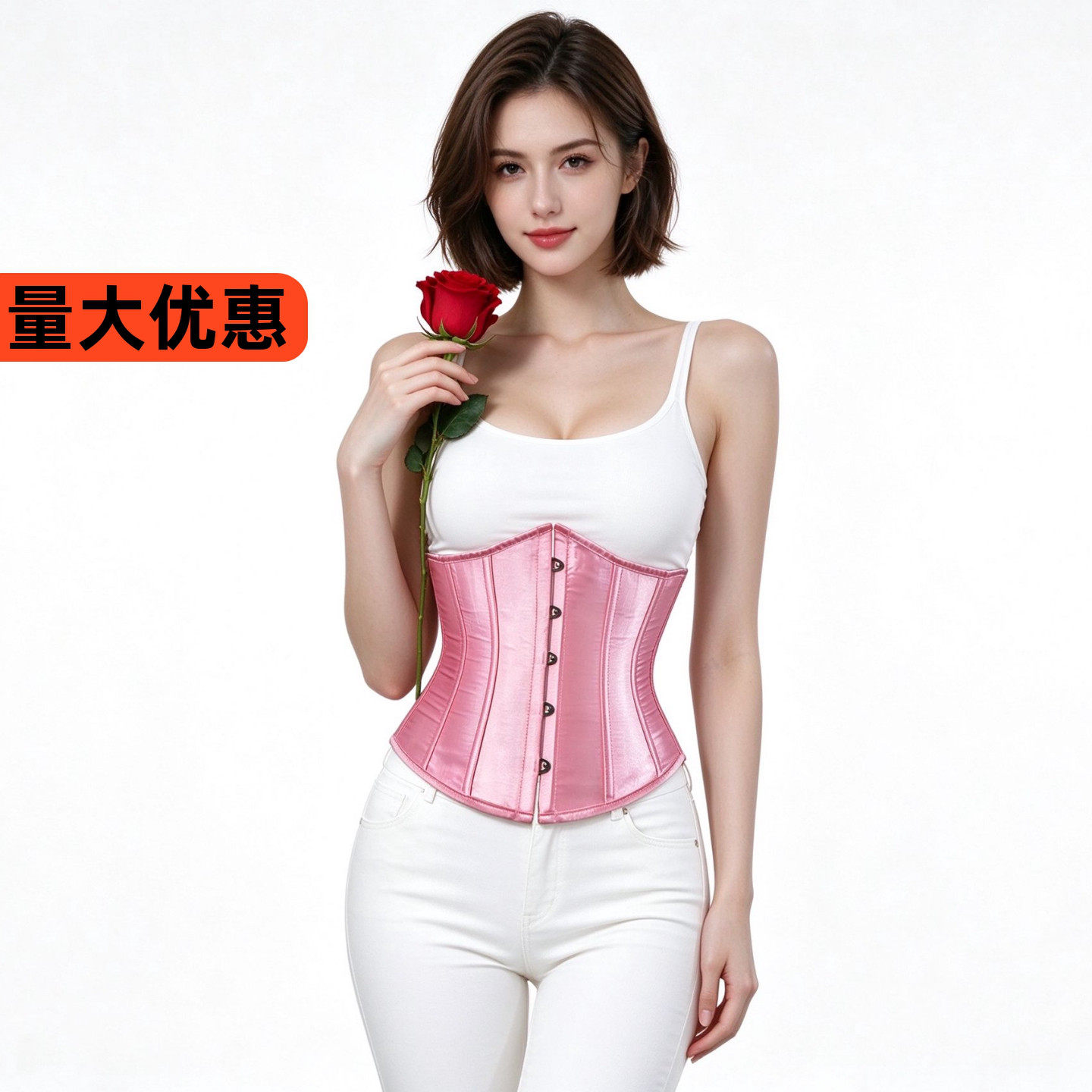 欧式大码宫廷塑身衣 婚纱内衣腰封腰夹产后收腹束腰马甲束身美体