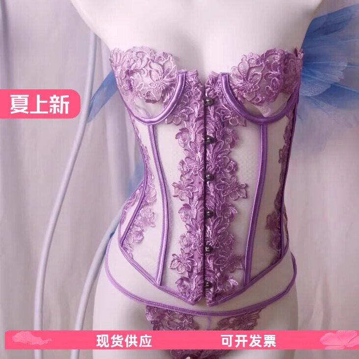 鱼骨胸衣紧身束腰宫廷束身衣女