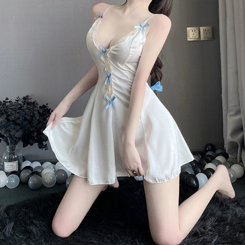 纯欲少女蕾丝吊带睡衣新款性感