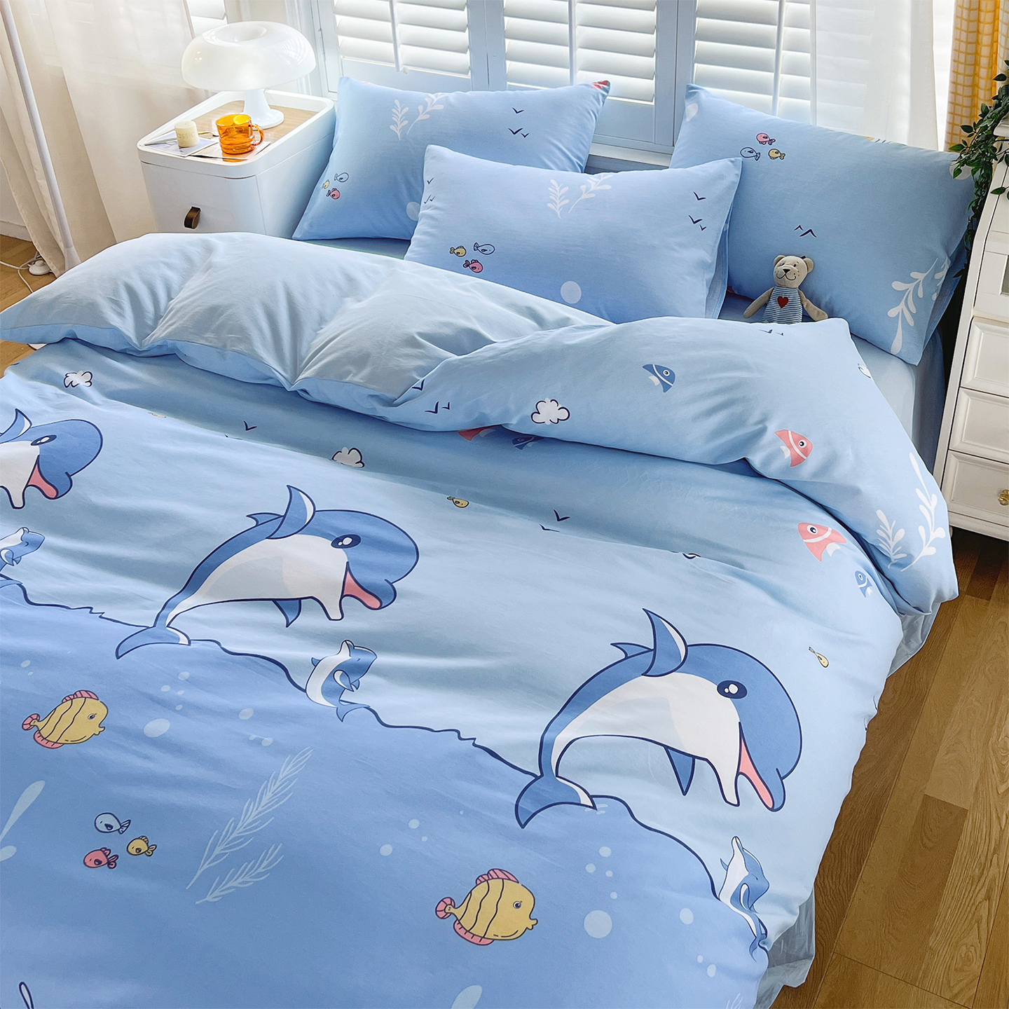 卡通儿童被套纯棉四季款全棉被罩