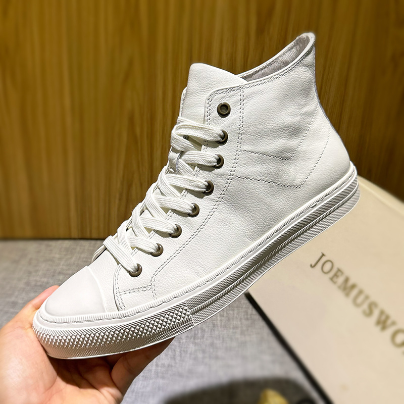 真皮靴子男士软皮马丁靴简约牛皮