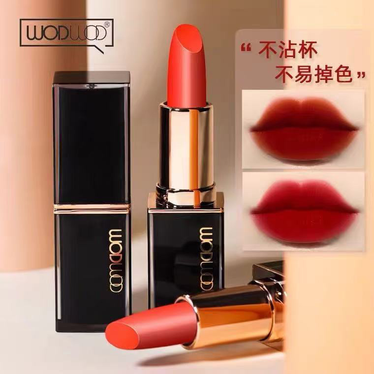 wodwod防水不沾杯口红不易掉色持久滋润显白哑光唇膏抖音图片