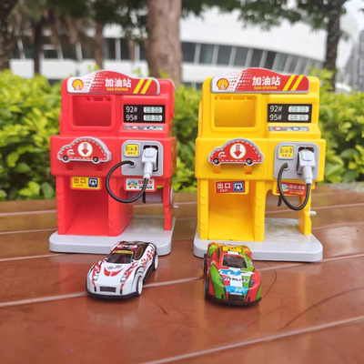 新款趣味加油站儿童玩具网红过家家场景模拟摆摊超市挂板玩具批发