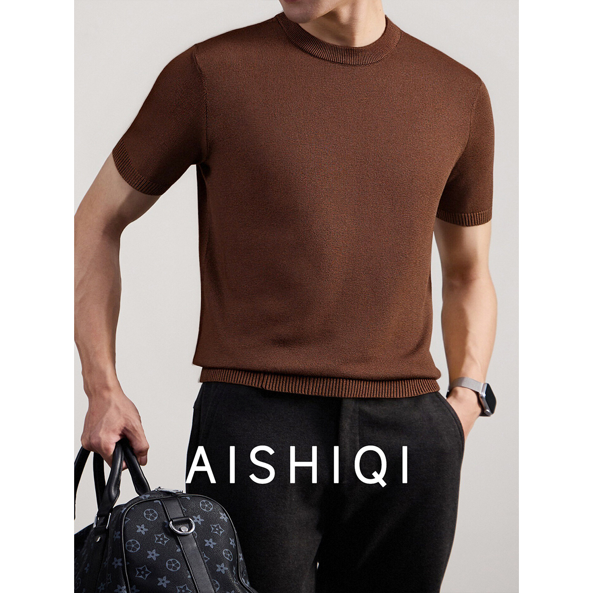 秋冬季新款时尚短袖针织衫