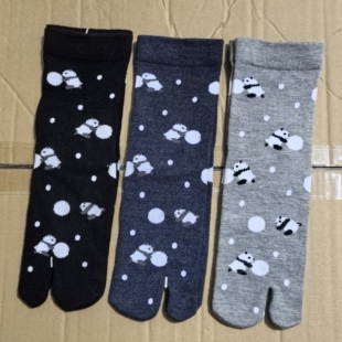 全店满19元 日系中筒纯棉二指袜子两趾袜分趾袜木屐袜女士袜子 包邮