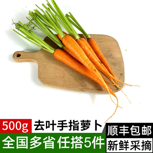 新鲜手指胡萝卜500g沙拉食材