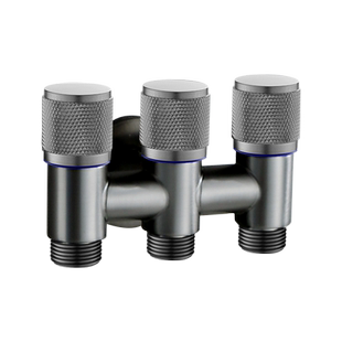 一进三出角阀门四分六分水龙头分水器一分三路三通洗衣机配件开关