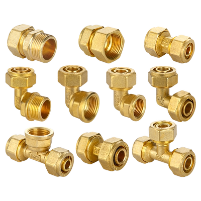 汇臣1620铝塑管接头全铜加厚