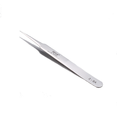 VETUS镊子 精细高精密高弹性防磁耐酸不锈钢尖头镊子2-SA