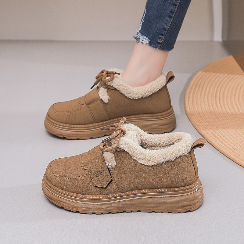 加绒勃肯鞋女2024新款秋冬加厚保暖雪地棉鞋厚底全包软底博肯孕妇,女鞋,棉鞋,淘宝优惠券,粉丝福利购,淘宝优惠卷