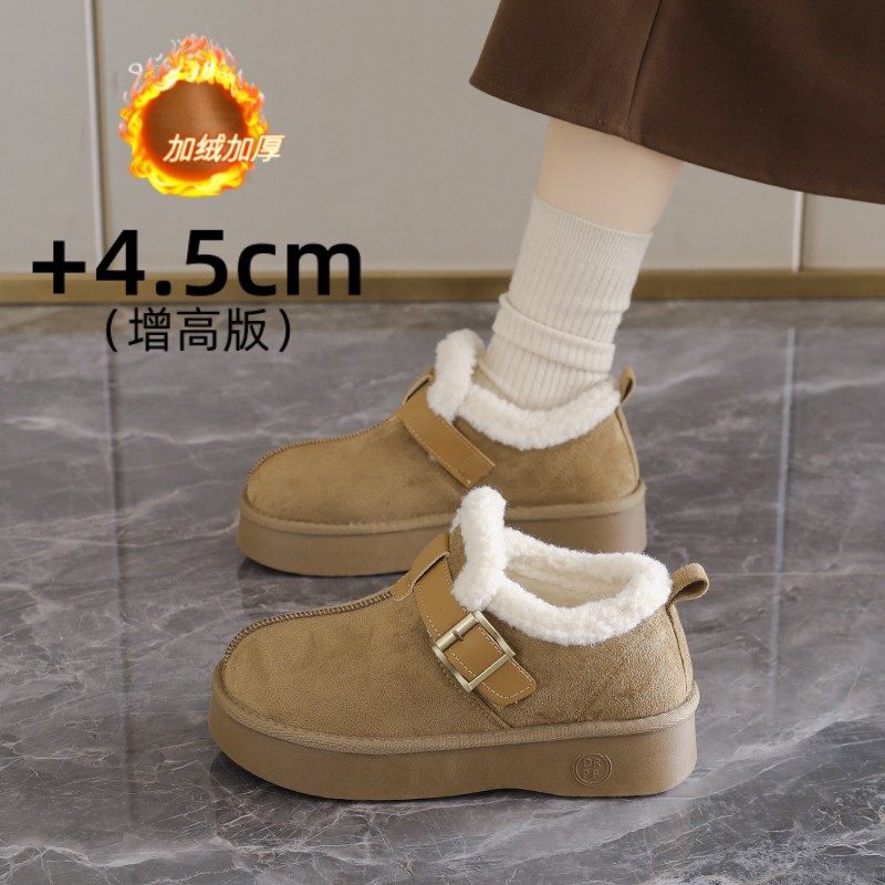 一脚蹬羊羔毛绒乐福棉鞋34码