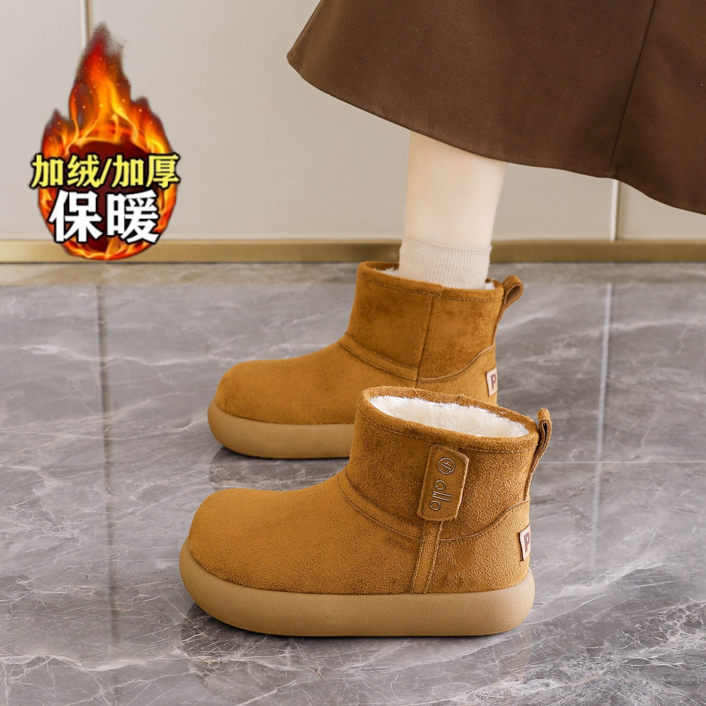 保暖软底孕妇勃肯大棉鞋女34