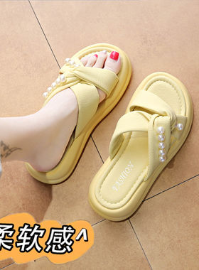 巨好看的法式凉拖鞋女夏外穿