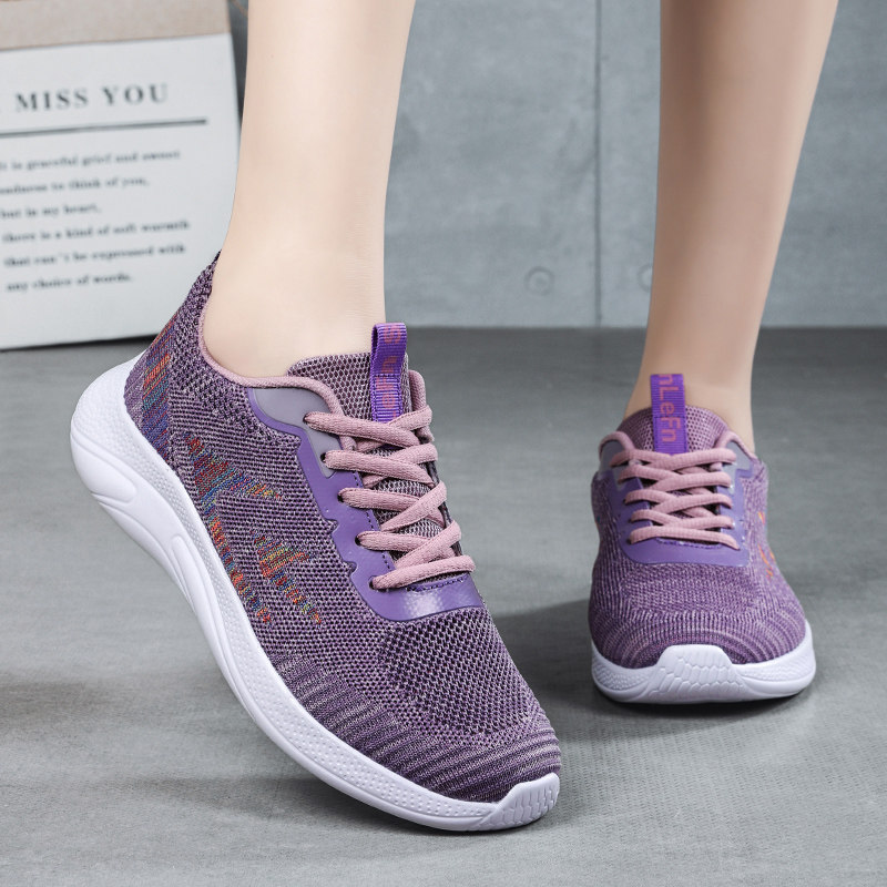 老北京布鞋春秋网面轻便休闲妈妈运动鞋中老年软底健步鞋旅游鞋女