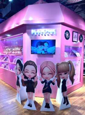 时尚正版blackpink粉墨BPTG应援棒黑粉锤毛绒手机挂饰钥匙扣周边