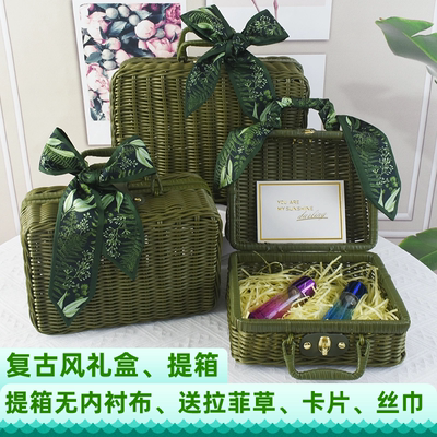 藤箱藤编手提箱伴手礼盒