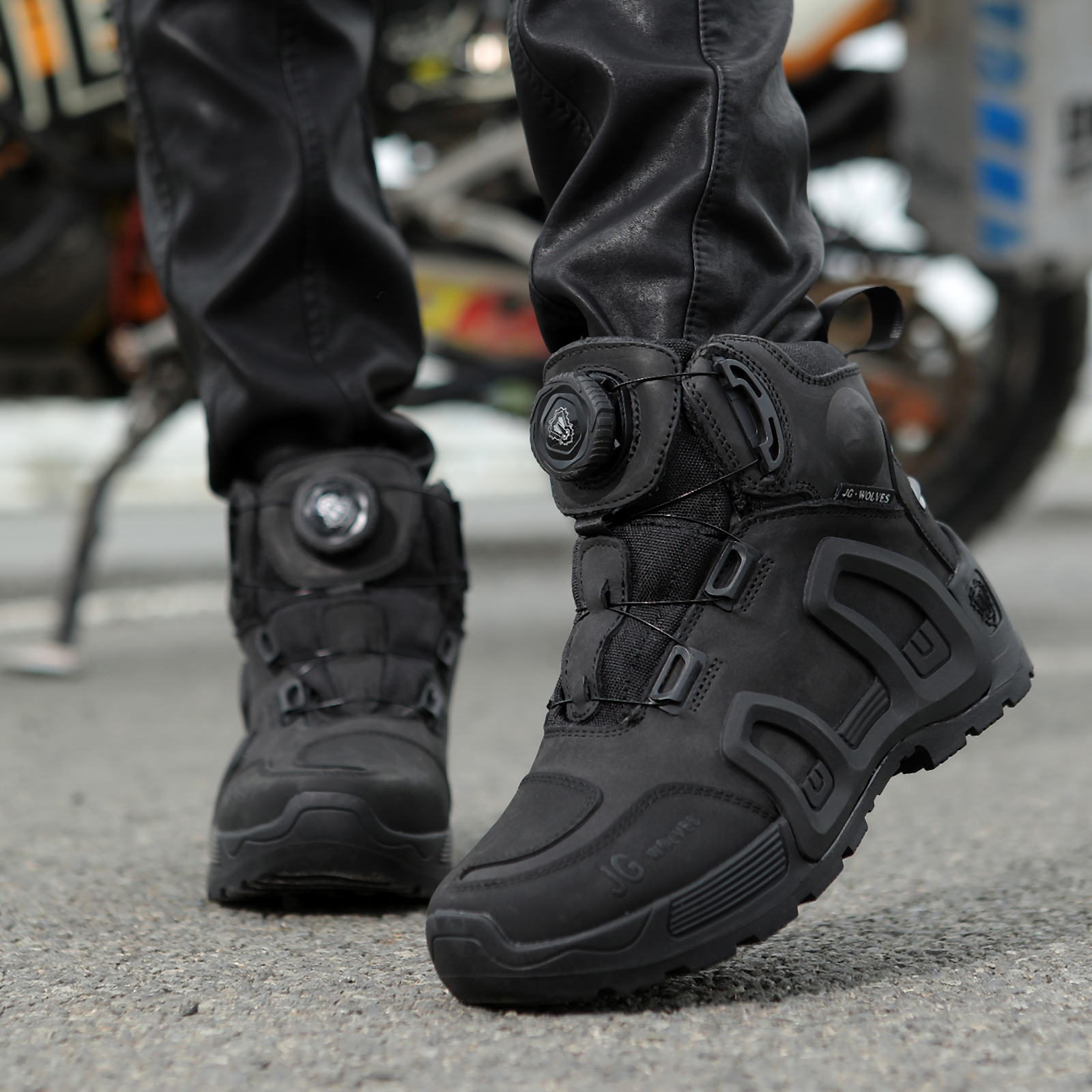 四季骑行靴真皮男女摩托车防水防滑耐磨通勤拉力机车鞋子摩旅装备