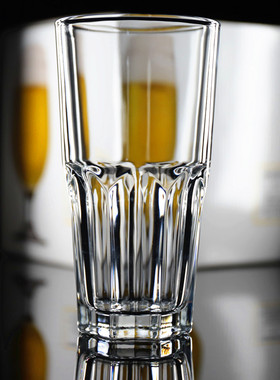 欧式ARC弓箭钢化玻璃柯林杯创意家用可叠啤酒杯果汁奶茶杯泡茶杯