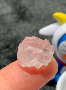 清货天然粉晶龙龟吊坠穿手链配件随缘发货