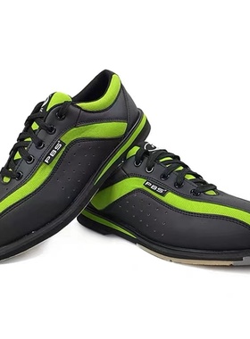 SH保龄球用品热销初级款PBS品牌专业保龄球鞋男女通用款绿黑色